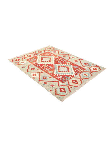Kilim 129x170 Cm Kilim, Afghanistan, Hand-carded Wool (warp: