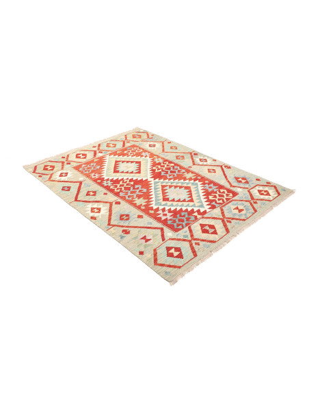 Kilim 129x170 Cm Kilim, Afghanistan, Hand-carded Wool (warp: