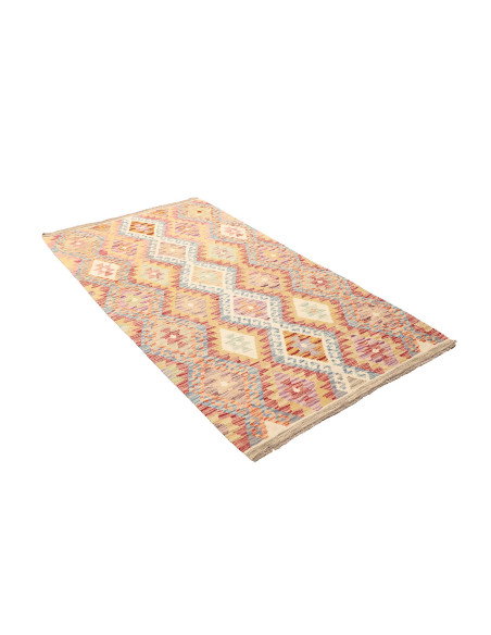 Kilim 106x196 Cm Kilim, Afghanistan, Hand-carded Wool (warp: