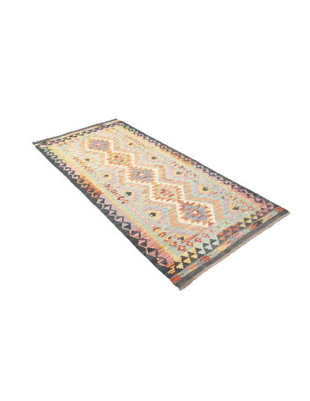 Kilim 93x200 Cm Kilim, Afghanistan, Hand-carded Wool (cotton