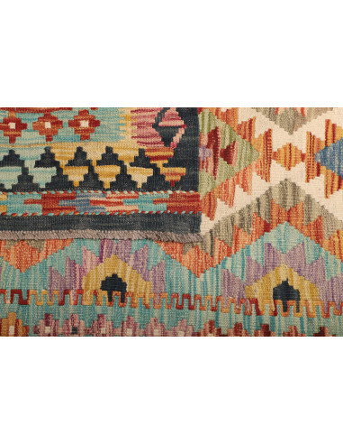 Kilim 93x200 Cm Kilim, Afghanistan, Hand-carded Wool (cotton