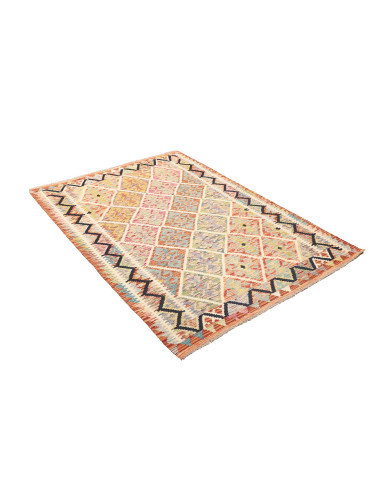 Kilim 128x184 Cm Kilim Afghano, Lana Cardata A Mano
