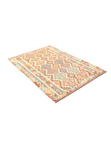 Kilim 124x175 Cm Kilim, Afghanistan, Lana Cardata A Mano,