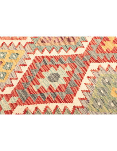 Kilim 129x186 Cm Kilim Afghanistan Hand-carded Wool (warp: