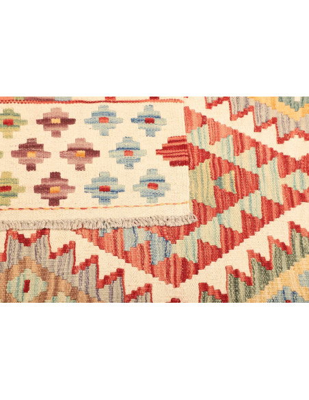Kilim 129x186 Cm Kilim Afghanistan Hand-carded Wool (warp: