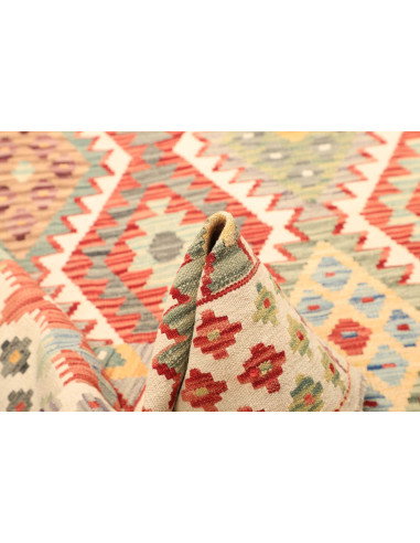 Kilim 129x186 Cm Kilim Afghanistan Hand-carded Wool (warp: