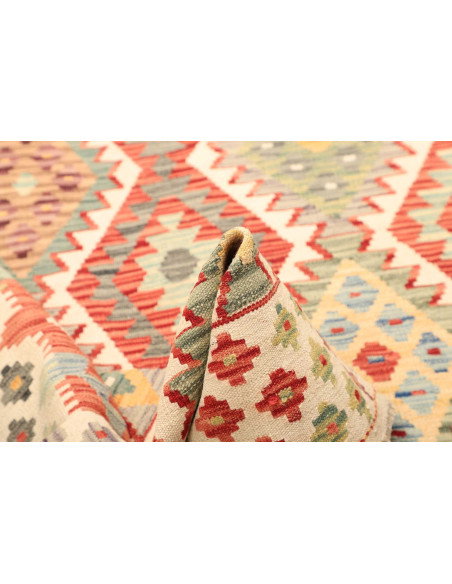 Kilim 129x186 Cm Kilim Afghanistan Hand-carded Wool (warp: