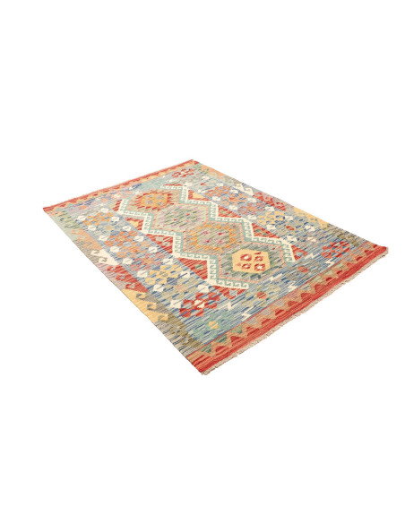 Kilim 133x182 Cm Kilim Afghan, Hand-carded Wool (warp: