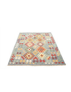 Kilim 128x178 Cm Kilim, Afghanistan, Hand-carded Wool (warp: 2