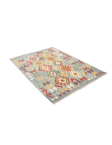 Kilim 128x178 Cm Kilim, Afghanistan, Hand-carded Wool (warp: