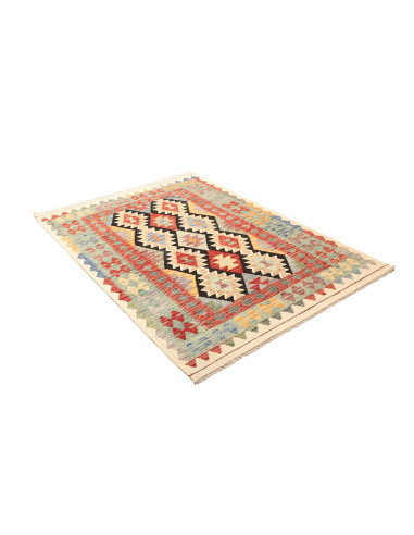 Kilim 132x181 Cm Kilim, Afghanistan, Hand-carded Wool (warp: