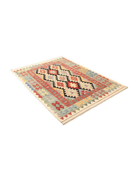 Kilim 132x181 Cm Kilim, Afghanistan, Hand-carded Wool (warp: