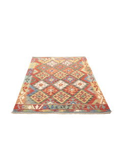 Kilim 130x173 Cm Kilim, Afghanistan, Hand-carded Wool (warp: 2