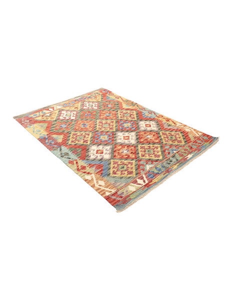 Kilim 130x173 Cm Kilim, Afghanistan, Lana Cardata A Mano