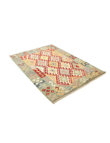 Kilim 127x178 Cm Kilim, Afghanistan, Hand-carded Wool (warp: