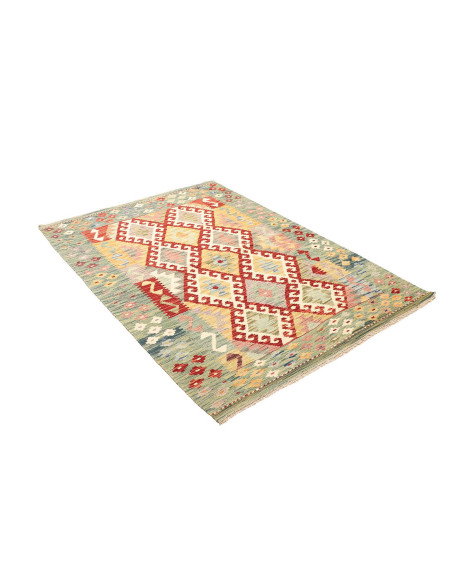 Kilim 127x178 Cm Kilim, Afghanistan, Lana Cardata A Mano