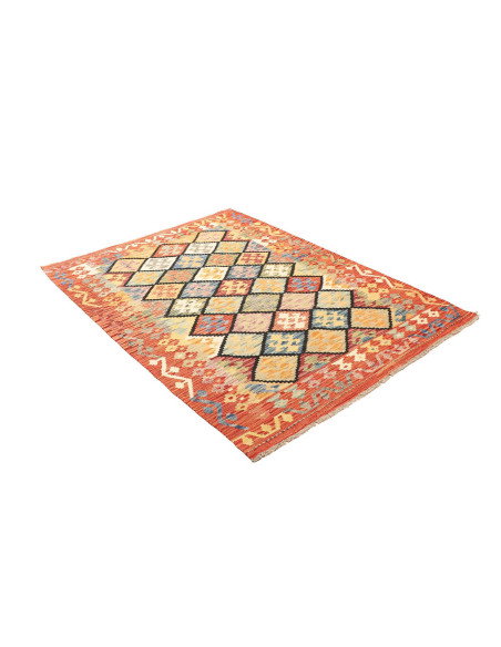Kilim 133x181 Cm Kilim Afghanistan Lana Cardata A Mano