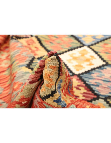 Kilim 133x181 Cm Kilim Afghanistan Lana Cardata A Mano