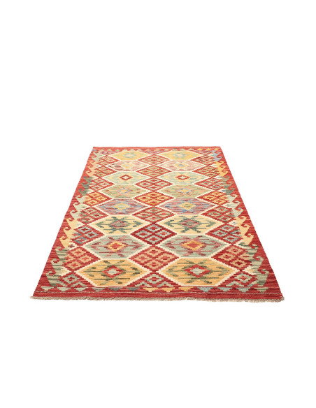 Kilim 125x178 Cm Kilim, Afghanistan, Lana Cardata A Mano