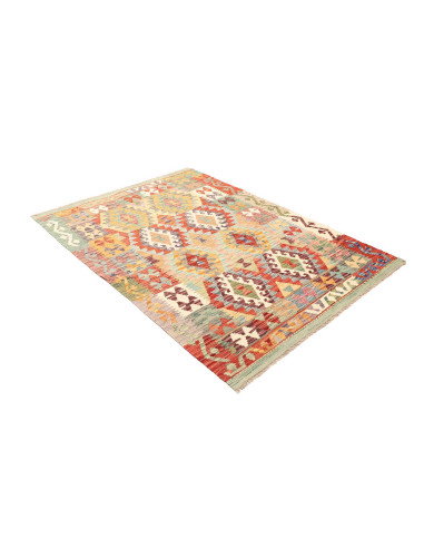 Kilim 129x178 Cm Kilim Afghanistan. Hand-carded Wool (warp:
