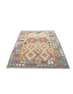 Kilim 130x176 Cm Kilim, Afghanistan, Hand-carded Wool (warp: 2