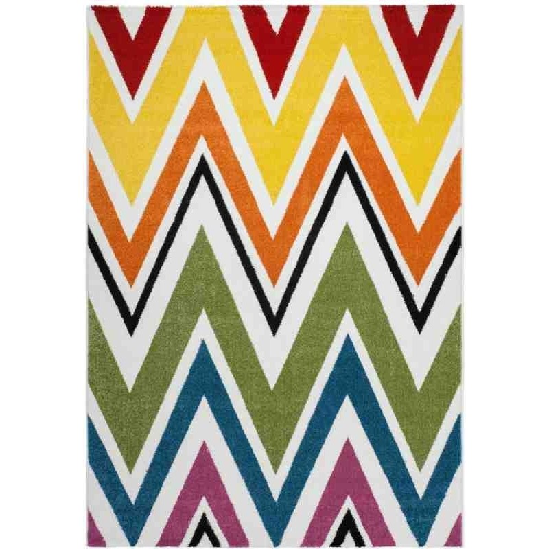 tappeto moderno geometrico thailand chiang rai arcobaleno
