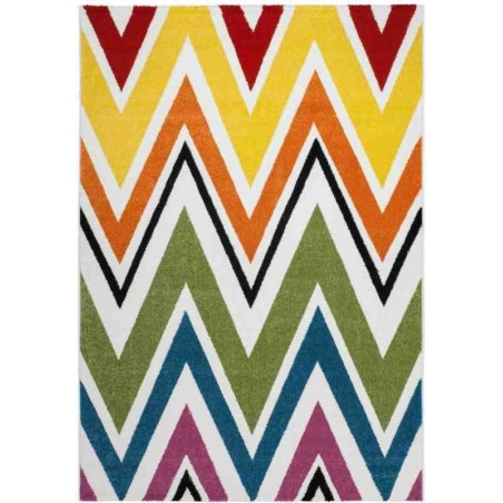 tappeto moderno geometrico thailand chiang rai arcobaleno