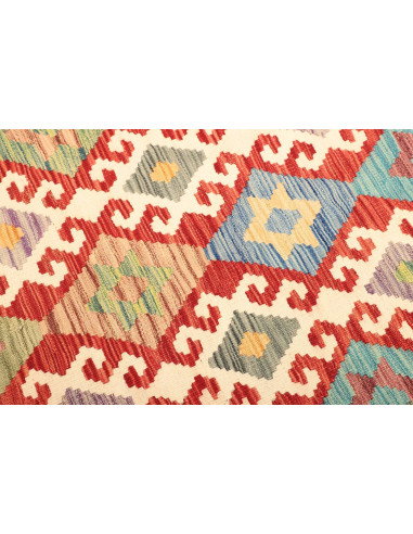 Kilim 129x171 Cm Afghan Kilim, Hand-carded Wool