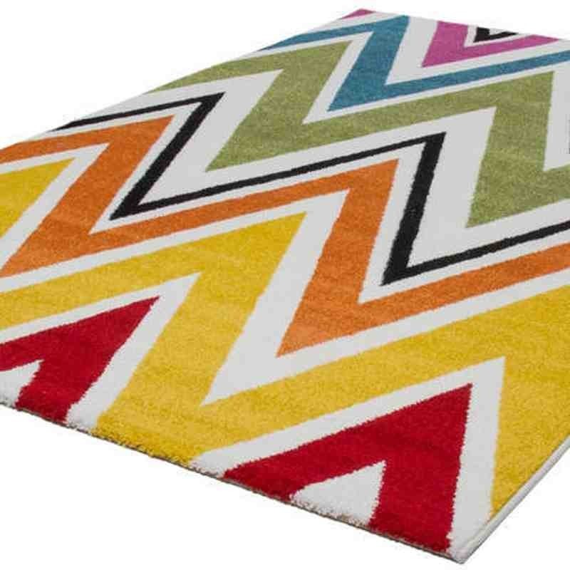 tappeto moderno geometrico thailand chiang rai arcobaleno