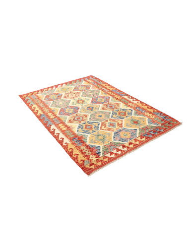 Kilim 128x176 Cm Kilim, Afghanistan, Hand-carded Wool (warp:
