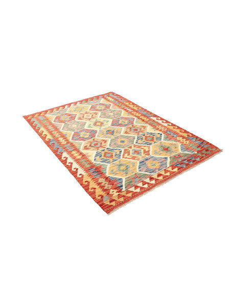 Kilim 128x176 Cm Kilim, Afghanistan, Lana Cardata A Mano