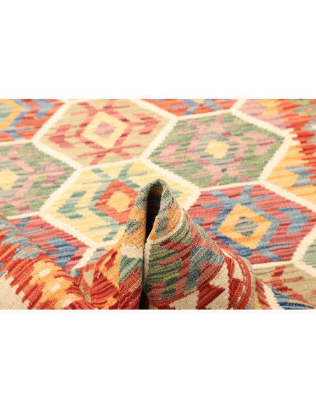 Kilim 128x176 Cm Kilim, Afghanistan, Lana Cardata A Mano