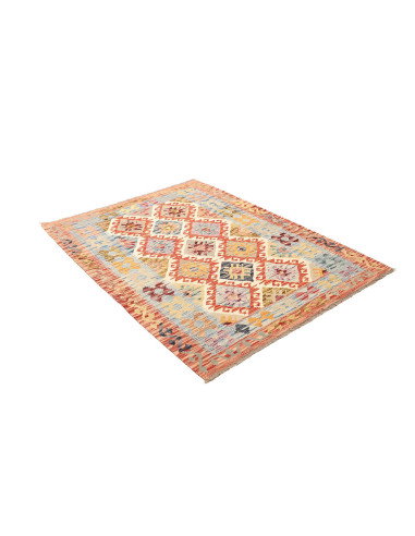 Kilim 129x177 Cm Kilim, Afghanistan, Lana Cardata A Mano