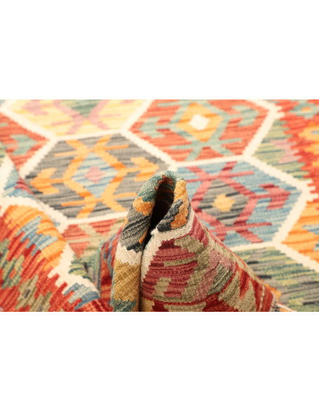 Kilim 126x176 Cm Kilim Afghanistan, Hand-carded Wool (cotton