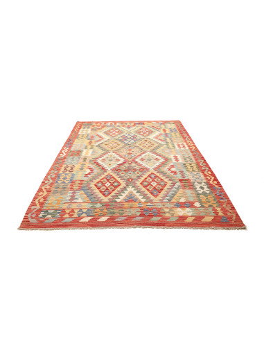 Kilim 183x243 Cm Kilim Afghanistan Lana Cardata A Mano