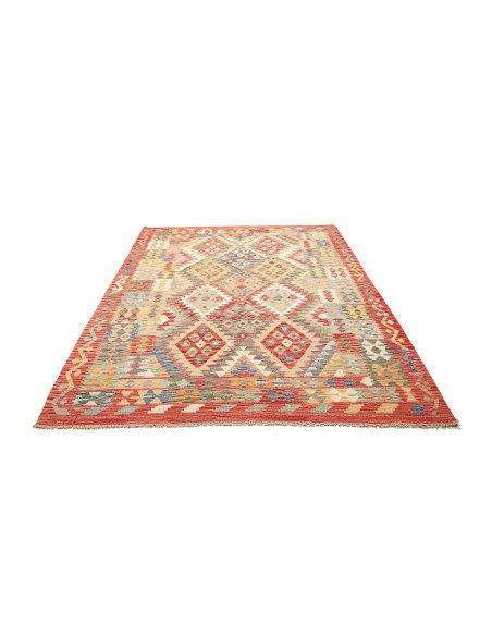 Kilim 183x243 Cm Kilim Afghanistan Lana Cardata A Mano