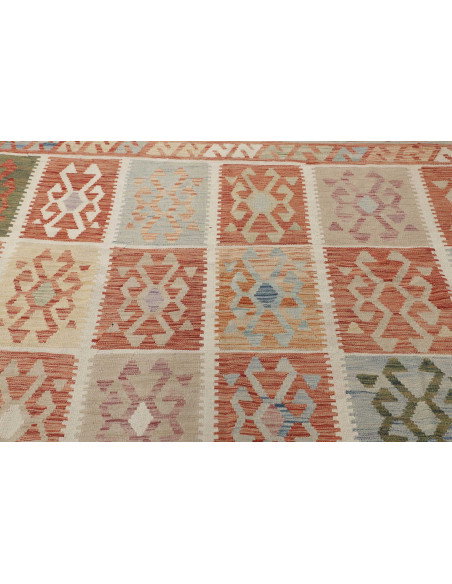 Kilim 404x496 Cm Kilim Afghanistan, Lana Cardata A Mano