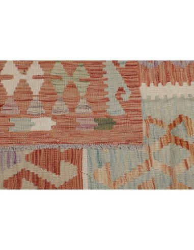 Kilim 404x496 Cm Kilim Afghanistan, Lana Cardata A Mano