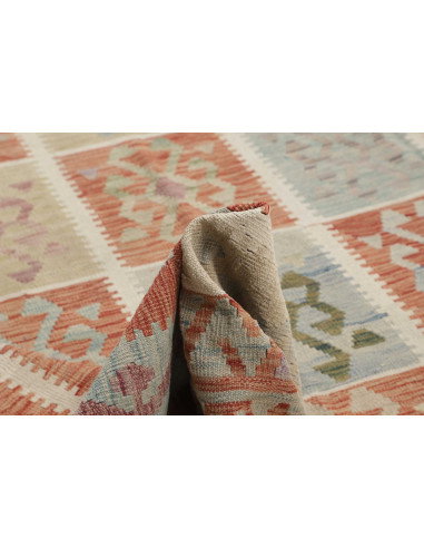 Kilim 404x496 Cm Kilim Afghanistan, Lana Cardata A Mano