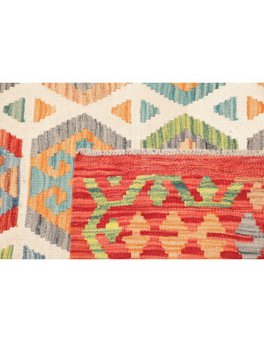 Kilim 202x308 Cm Kilim, Afghanistan, Hand-carded Wool,