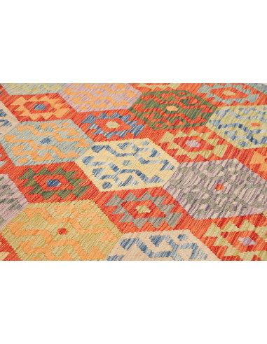 Kilim 208x301 Cm Kilim, Afghanistan, Hand-carded Wool,