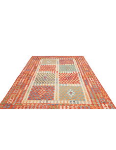 Kilim 208x298 Cm Kilim Afghanistan Lana Cardata A Mano 2