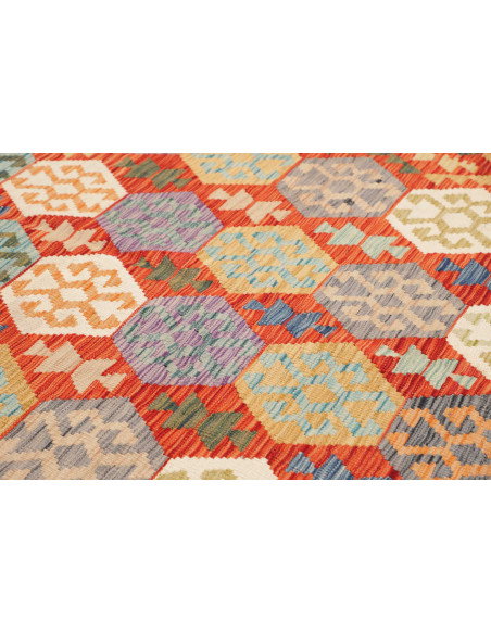 Kilim 207x301 Cm Kilim Afghanistan Lana Cardata A Mano