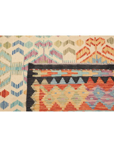 Kilim 203x294 Cm Kilim Afghanistan Hand-spun Wool Cotton