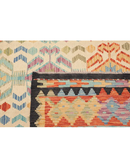 Kilim 203x294 Cm Kilim Afghanistan Hand-spun Wool Cotton