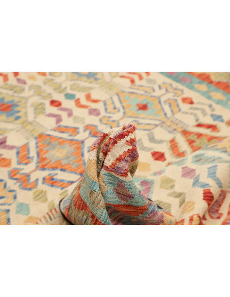 Kilim 203x294 Cm Kilim Afghanistan Hand-spun Wool Cotton