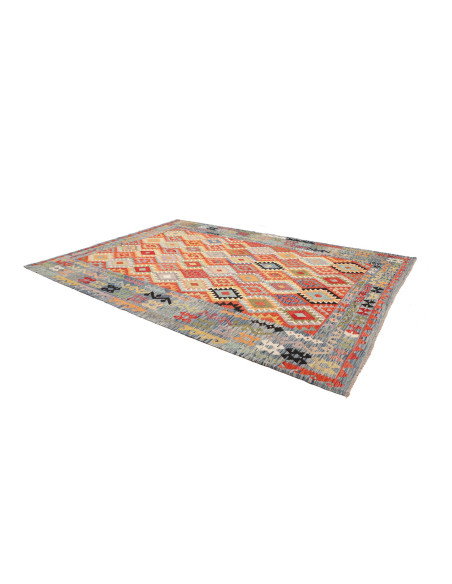 Kilim 256x354 Cm Kilim, Afghanistan, Lana Cardata A Mano