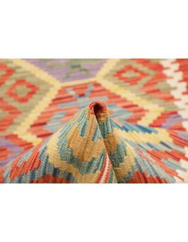 Kilim 78x294 Cm Kilim Afghanistan Lana Cardata A Mano Cotone