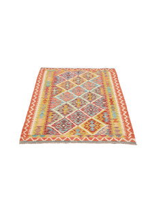 Kilim 102x140 Cm Kilim, Afghanistan, Hand-carded Wool (warp: 2