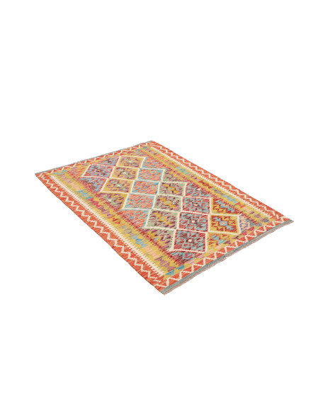 Kilim 102x140 Cm Kilim, Afghanistan, Hand-carded Wool (warp: